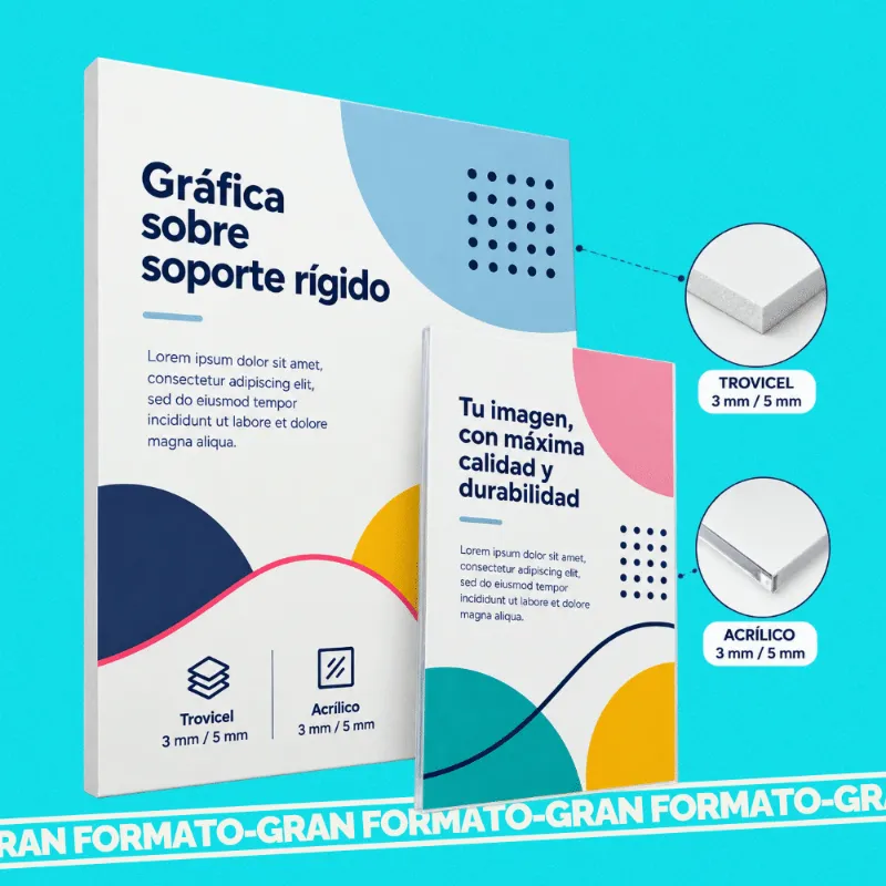 Gráfica en Soporte Rígido