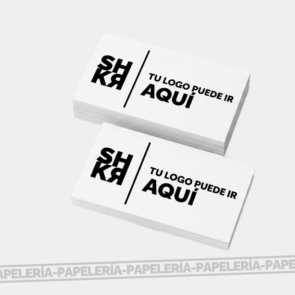 100 Tarjetas de visita 90x55mm